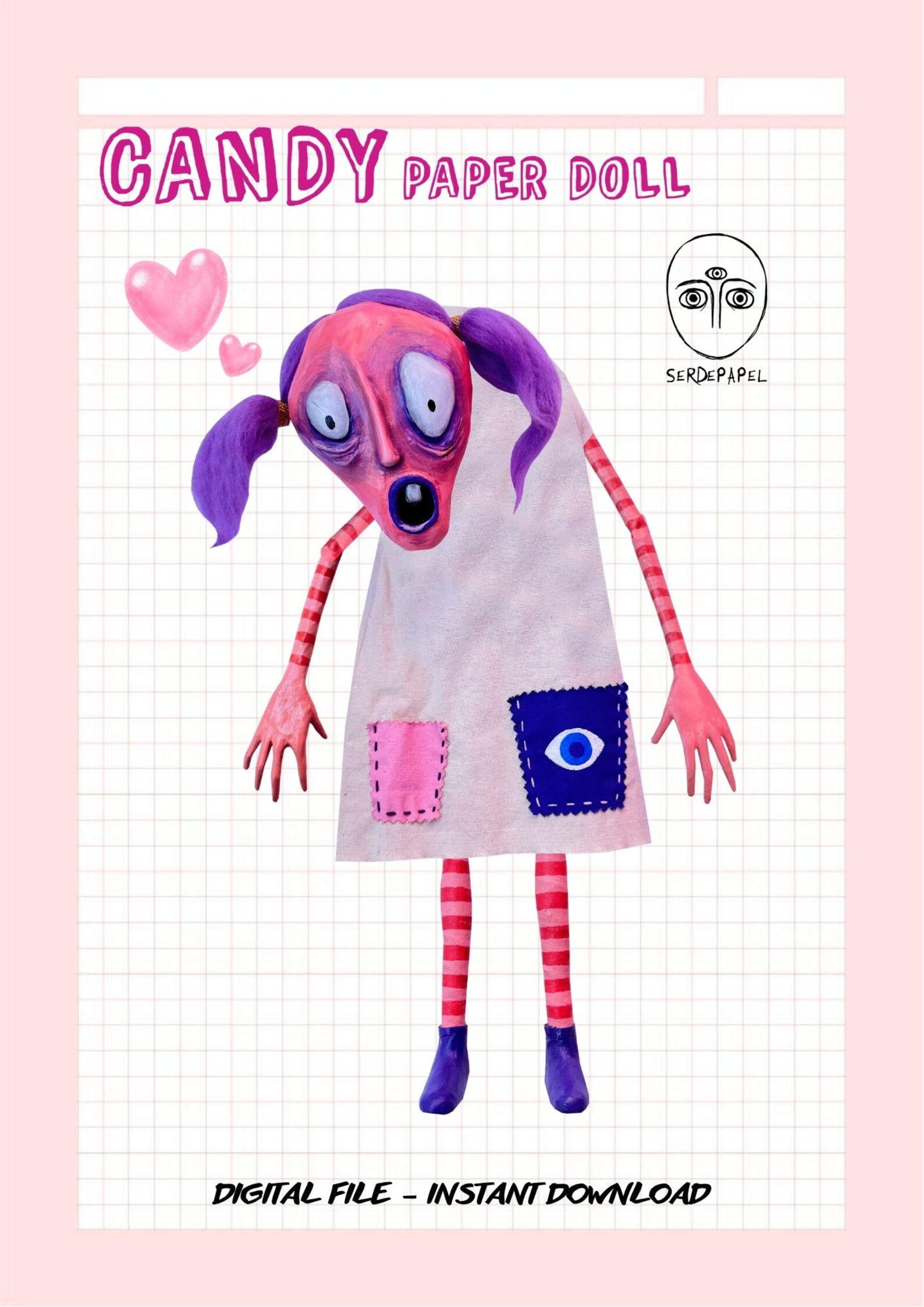 1 (1) Candy, Paperdoll imprimible - Imagen 1