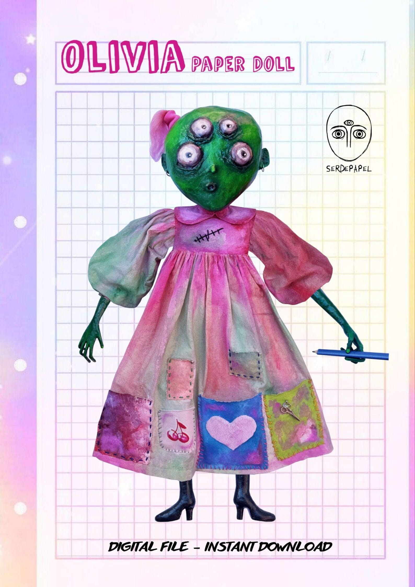OLIVIA1 (1) Olivia Paperdoll Imprimible (Descarga Digital) - Imagen 1